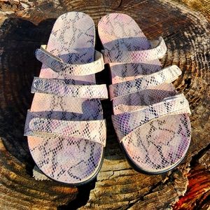 Women's SAS Sandal Multicolor Snakes Skin